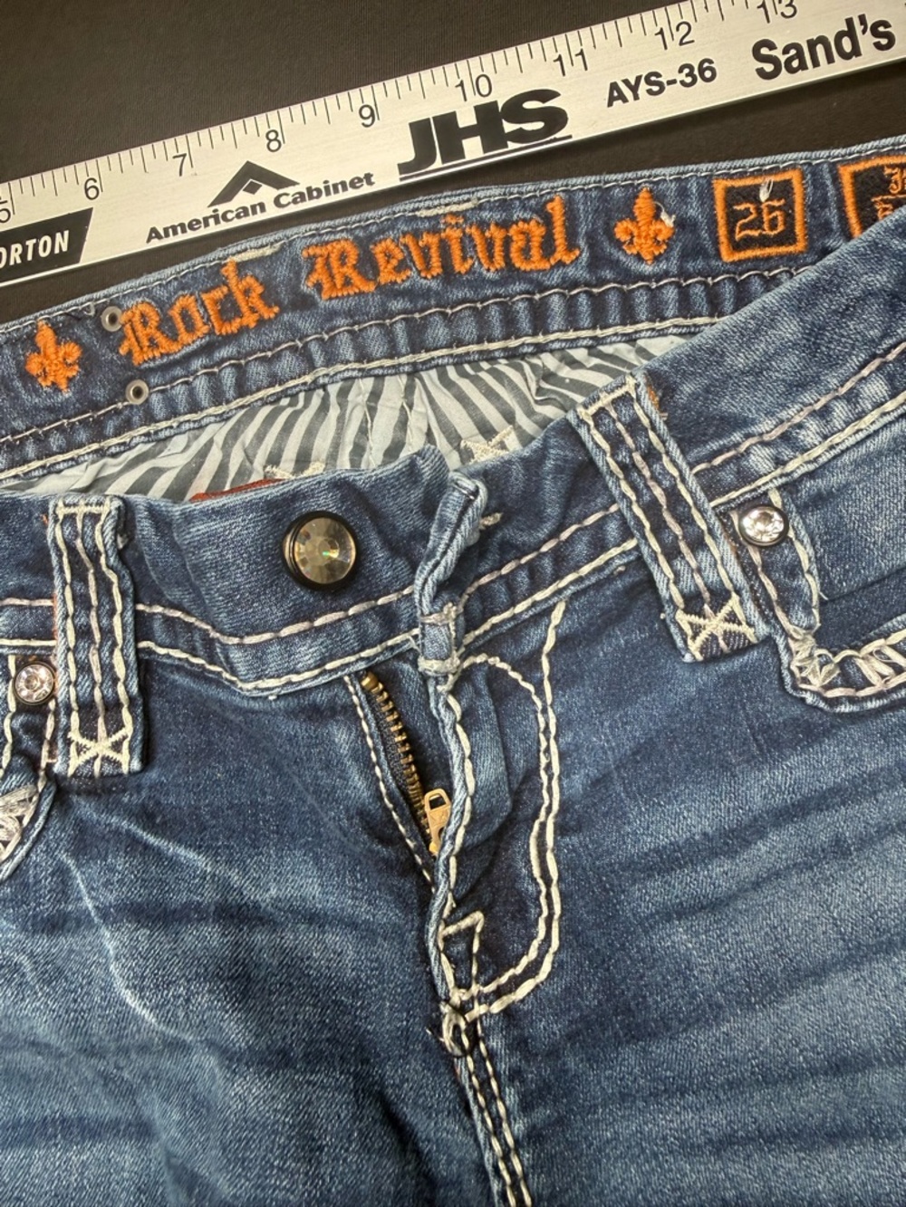 Rock Revival Jillian women’s Blue Denim Jeans size 26